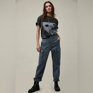 ONETEASPOON Cargo Motion Pants Steel Blue
